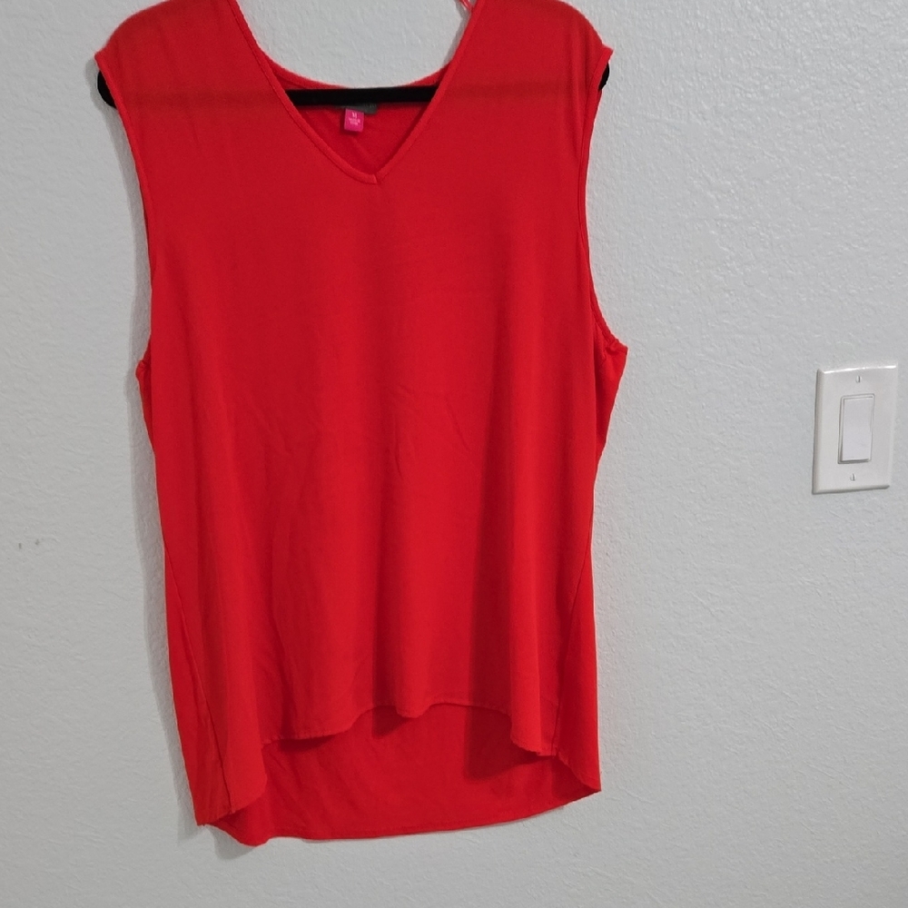 Red Sleeveless Top